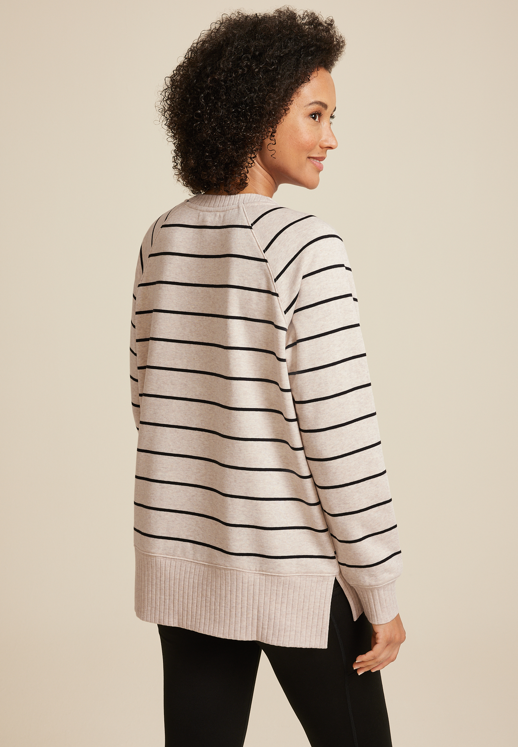 Willowsoft Striped Sweatshirt, C4813, large