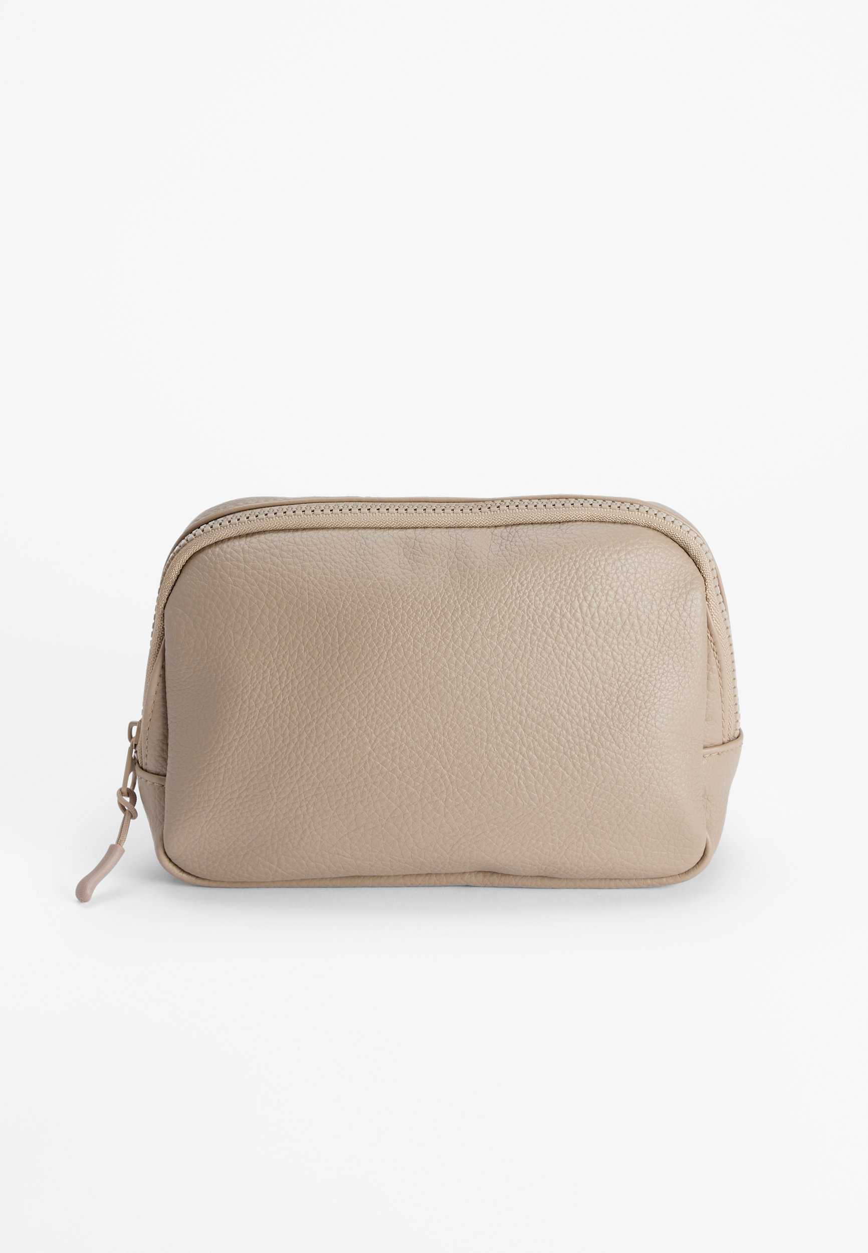 Large Faux Leather Crossbody Belt Bag, NATURAL, large