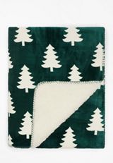 Fireside Sherpa Fleece Throw Blanket, C1612, small
