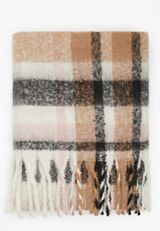 Fireside Brushed Flannel Throw Blanket, NATURAL, small