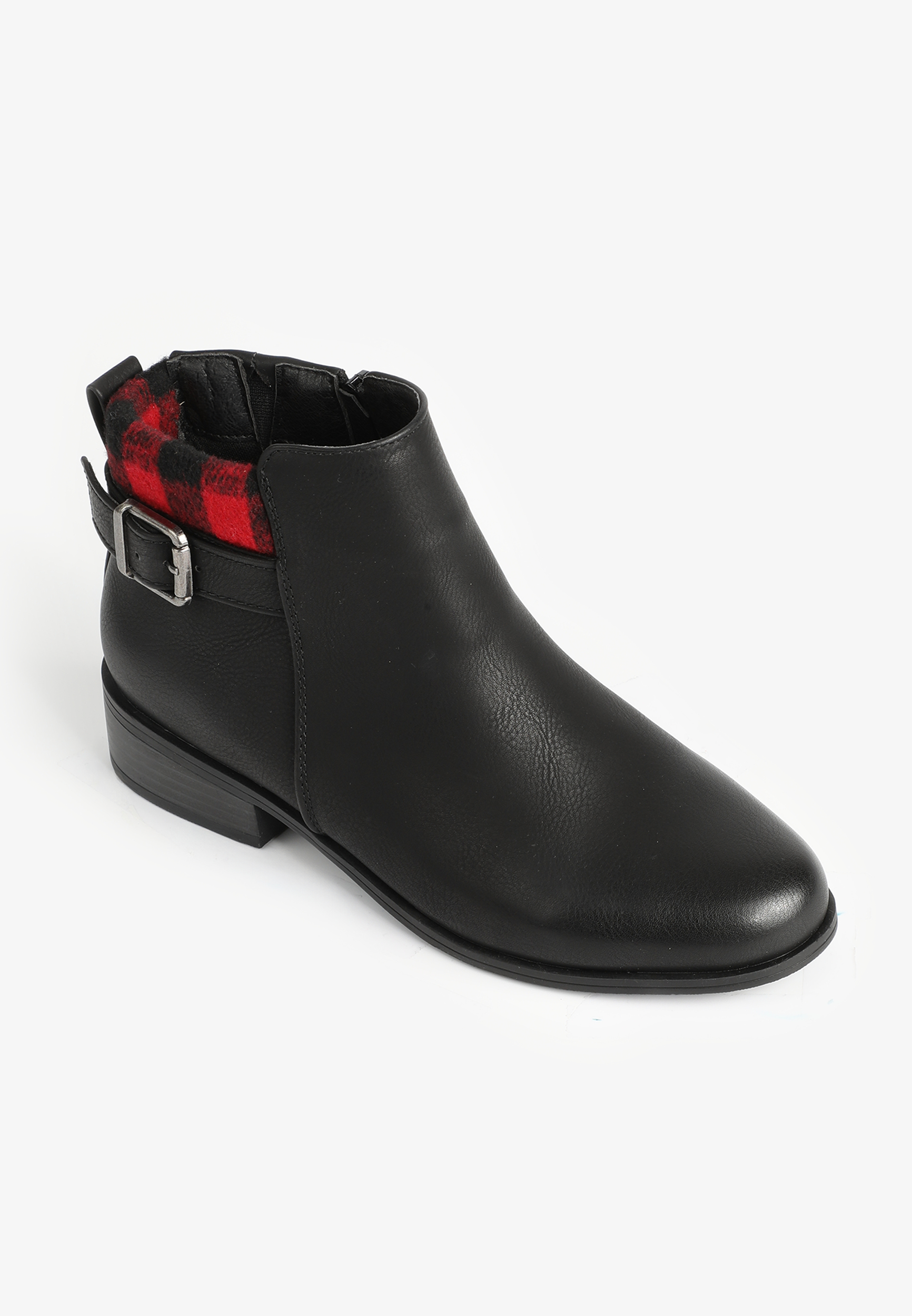SuperCush Brooke Buffalo Plaid Collar Boot
