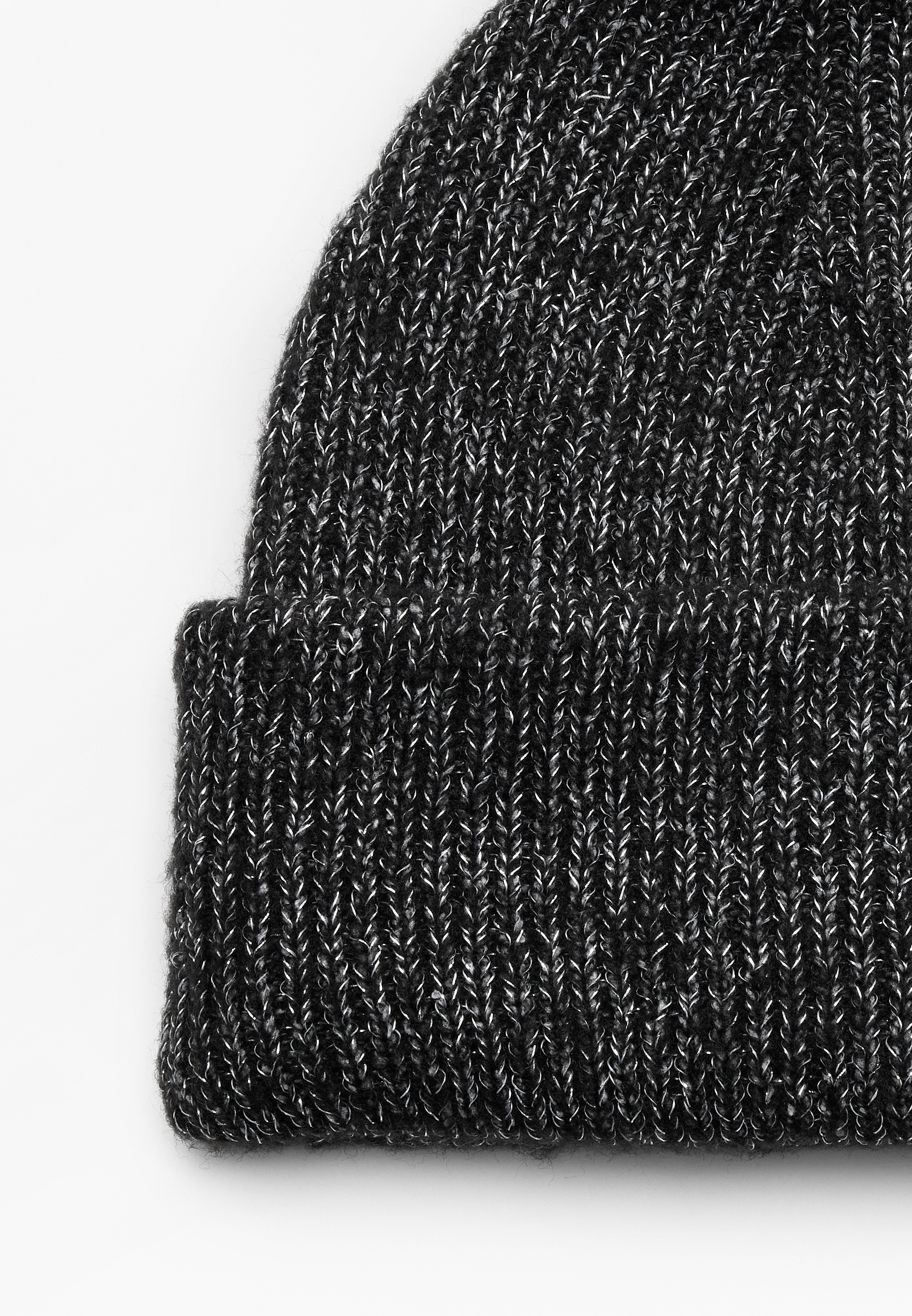 Marled Metallic Pom Beanie