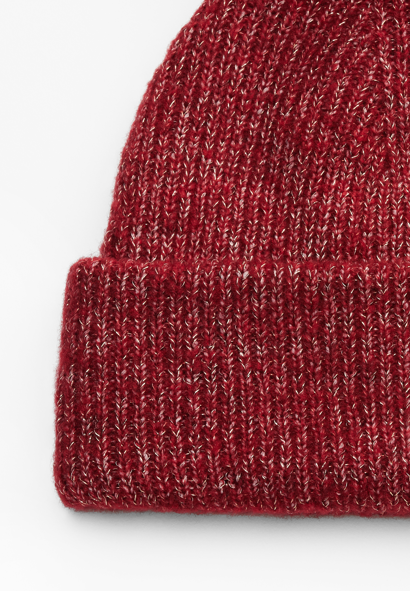 Marled Metallic Pom Beanie, C830, large
