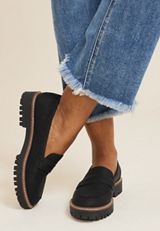 SuperCush Gretchen Mini Lug Loafer, BLACK, small