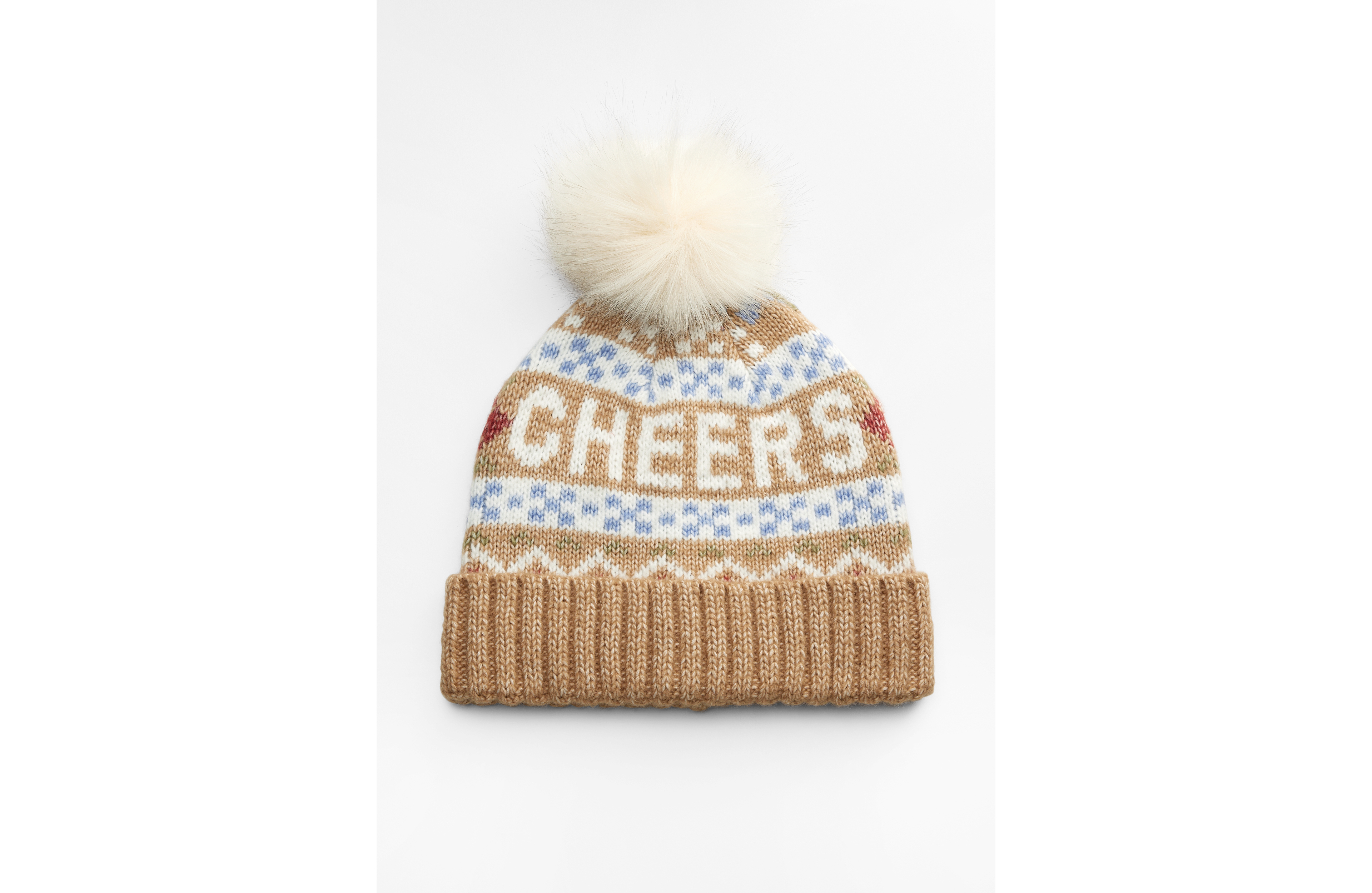 Cheers Fair Isle Pom Beanie