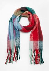 Brushed Multi Colored Plaid Scarf, C1524, small