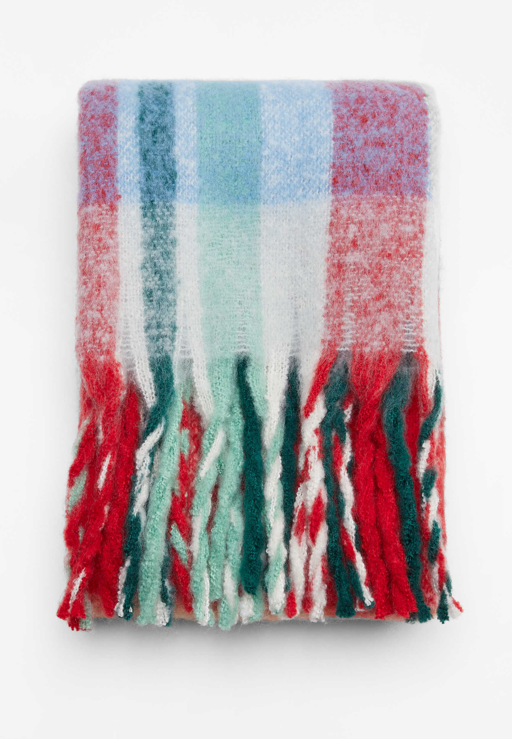 Brushed Multi Colored Plaid Scarf, C1524, large