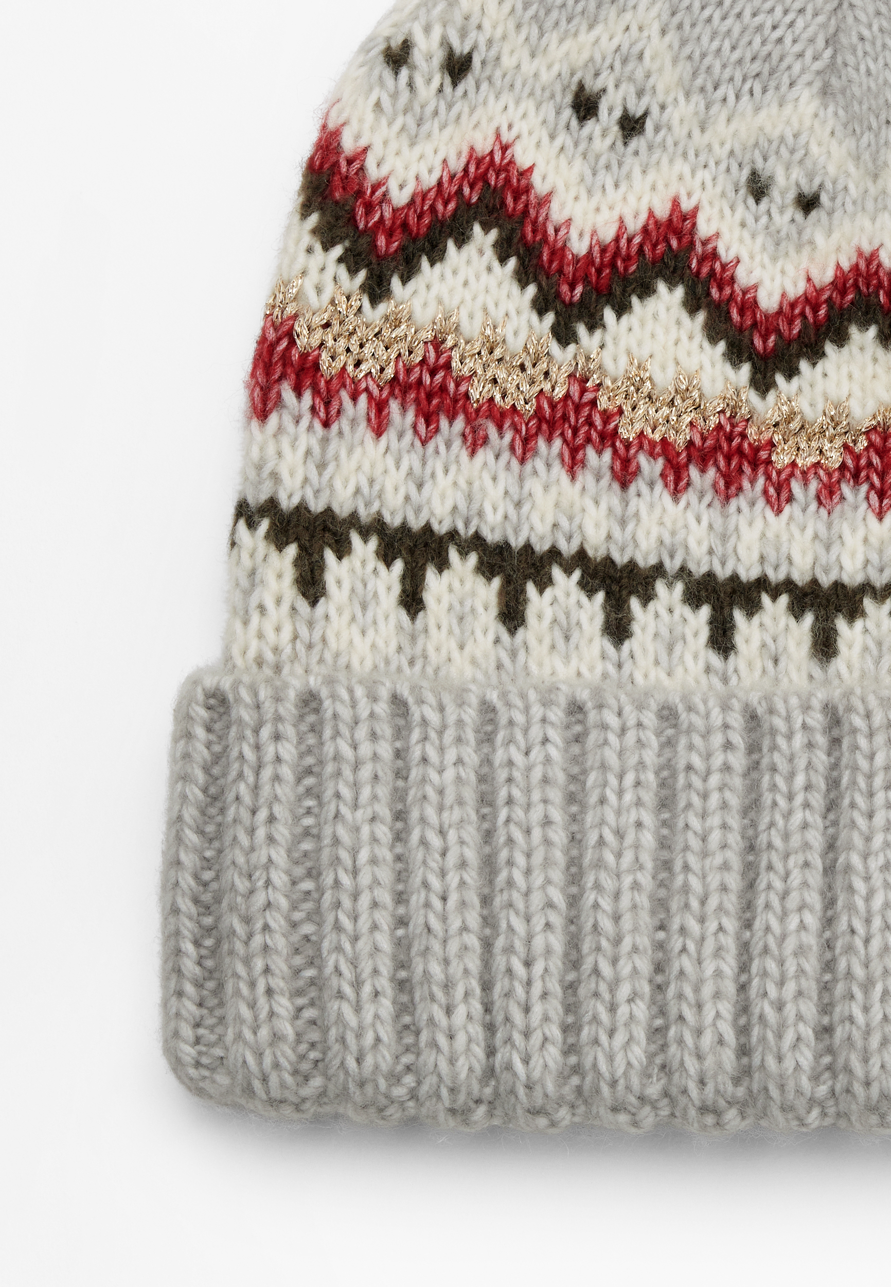 Fairisle Pom Beanie, C1755, large
