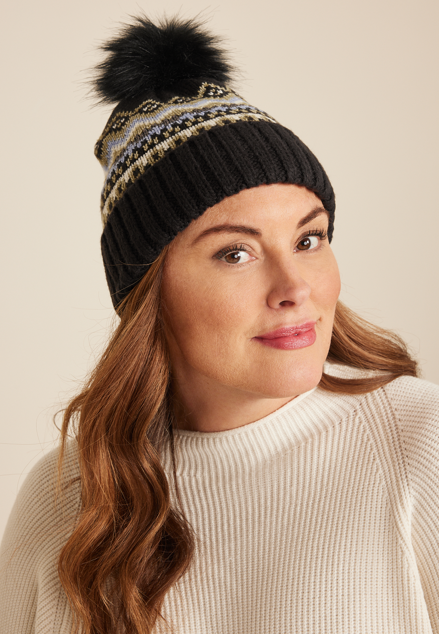 Fairisle Pom Beanie