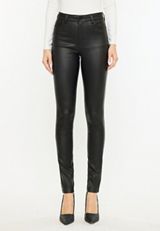KanCan&trade; High Rise Coated Skinny Jean, BLACK, small