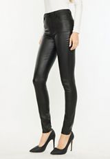 KanCan&trade; High Rise Coated Skinny Jean, BLACK, small