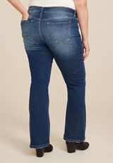 Plus Size KanCan&trade; Mid Rise Ripped Flare Jean, C258, small