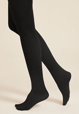Black Fleece Lined Tights, C106, small
