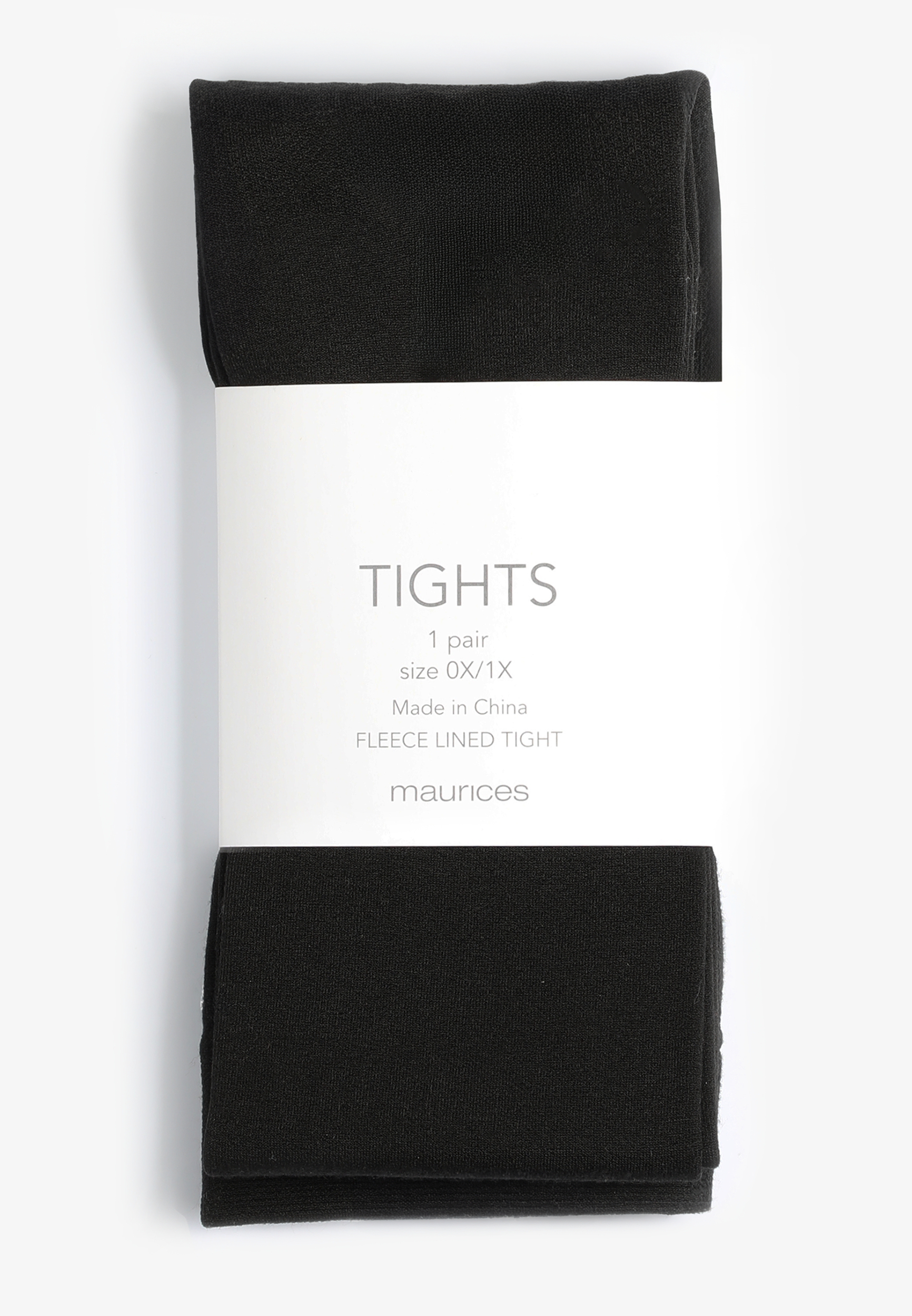 Black Fleece Lined Tights, C106, large