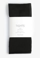 Black Fleece Lined Tights, C106, small