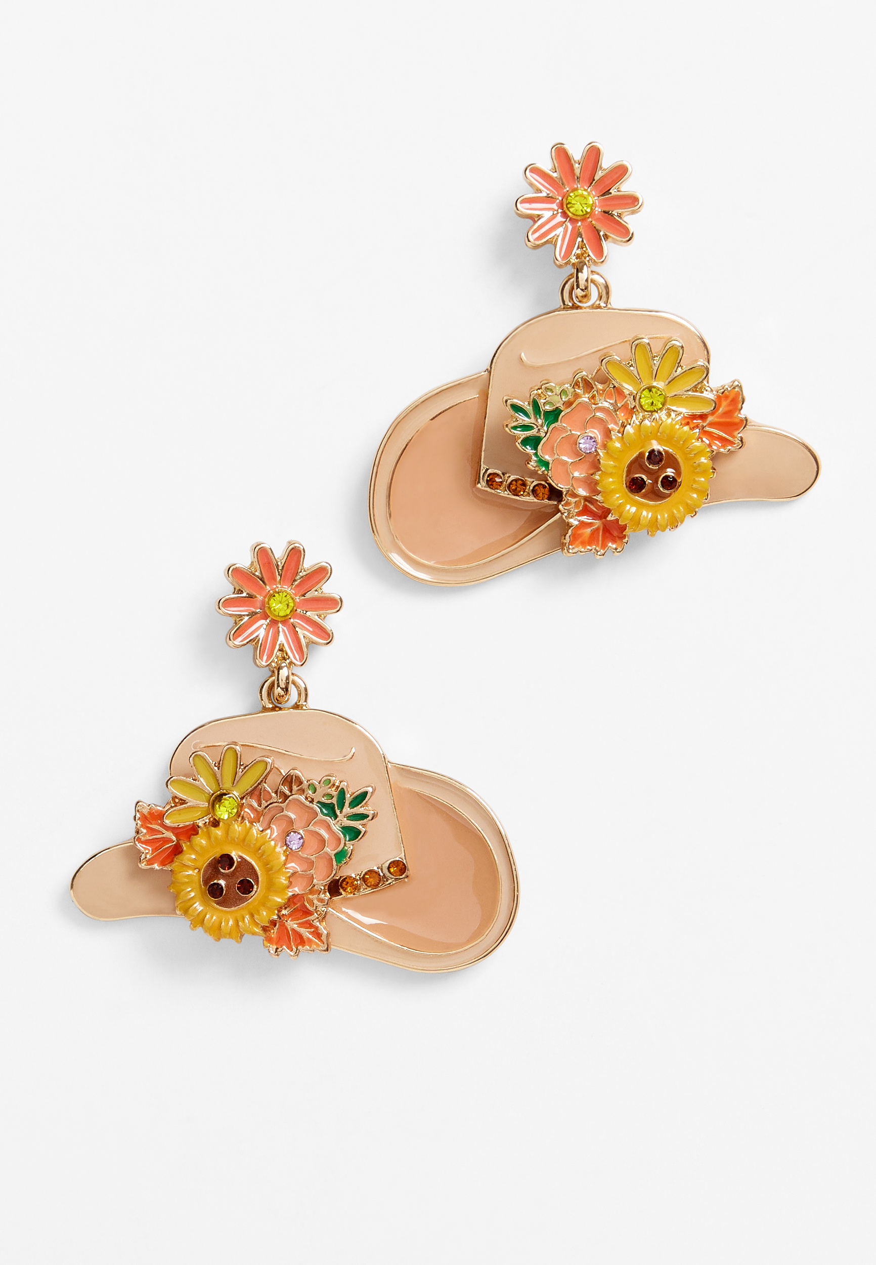 Fall Cowgirl Hat Drop Earrings