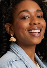 Fall Cowgirl Hat Drop Earrings, C1524, small