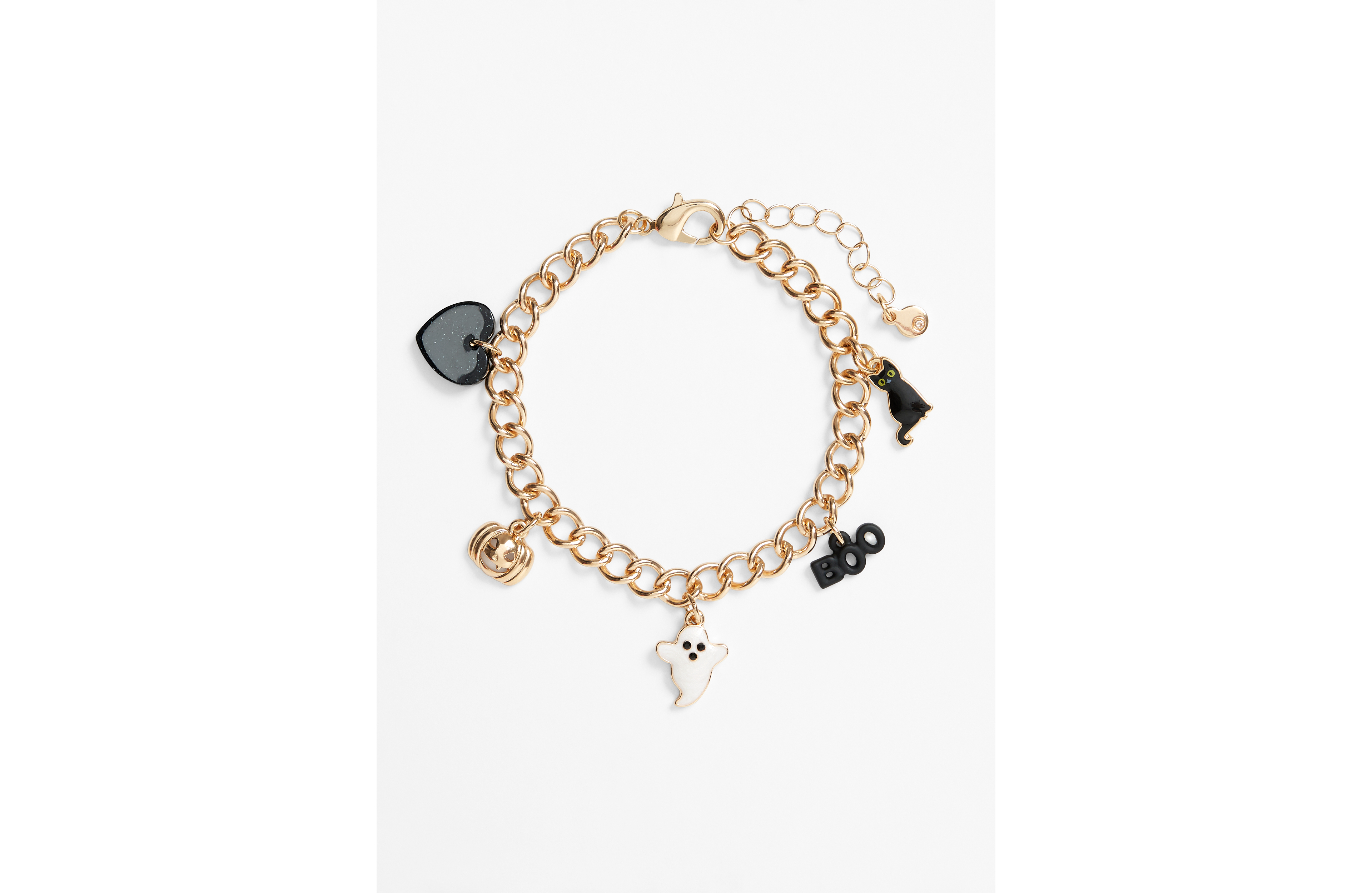 Gold Halloween Charm Bracelet