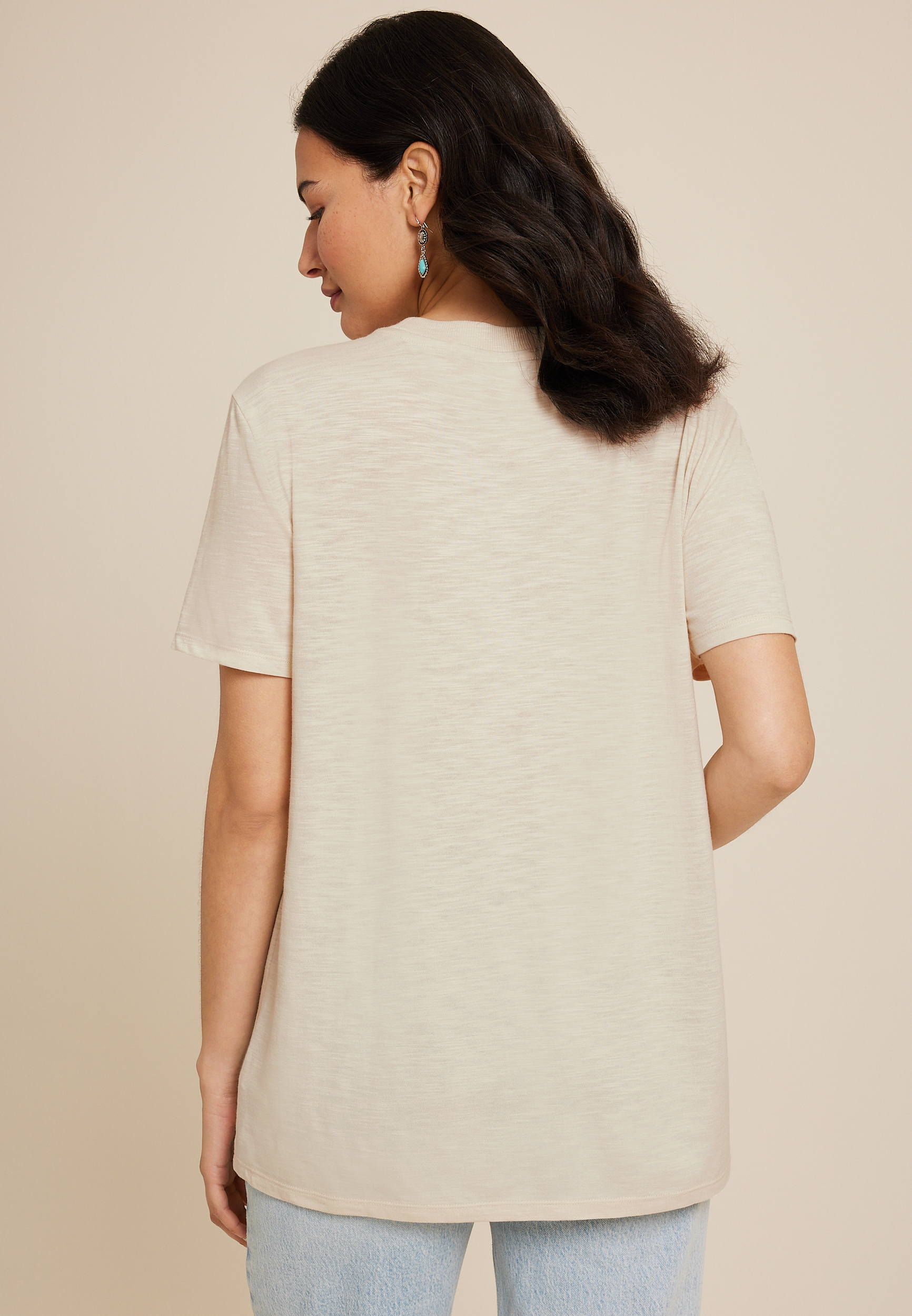 Bull Shirt Oversized Fit Graphic Tee, ALMOND CREAM, large