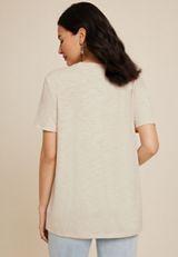 Bull Shirt Oversized Fit Graphic Tee, ALMOND CREAM, small