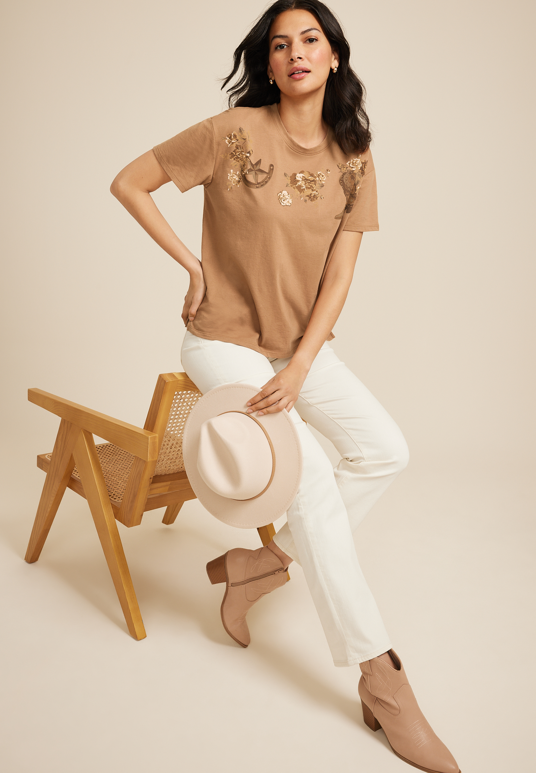 Western Icon Relaxed Fit Graphic Tee, C2089, large