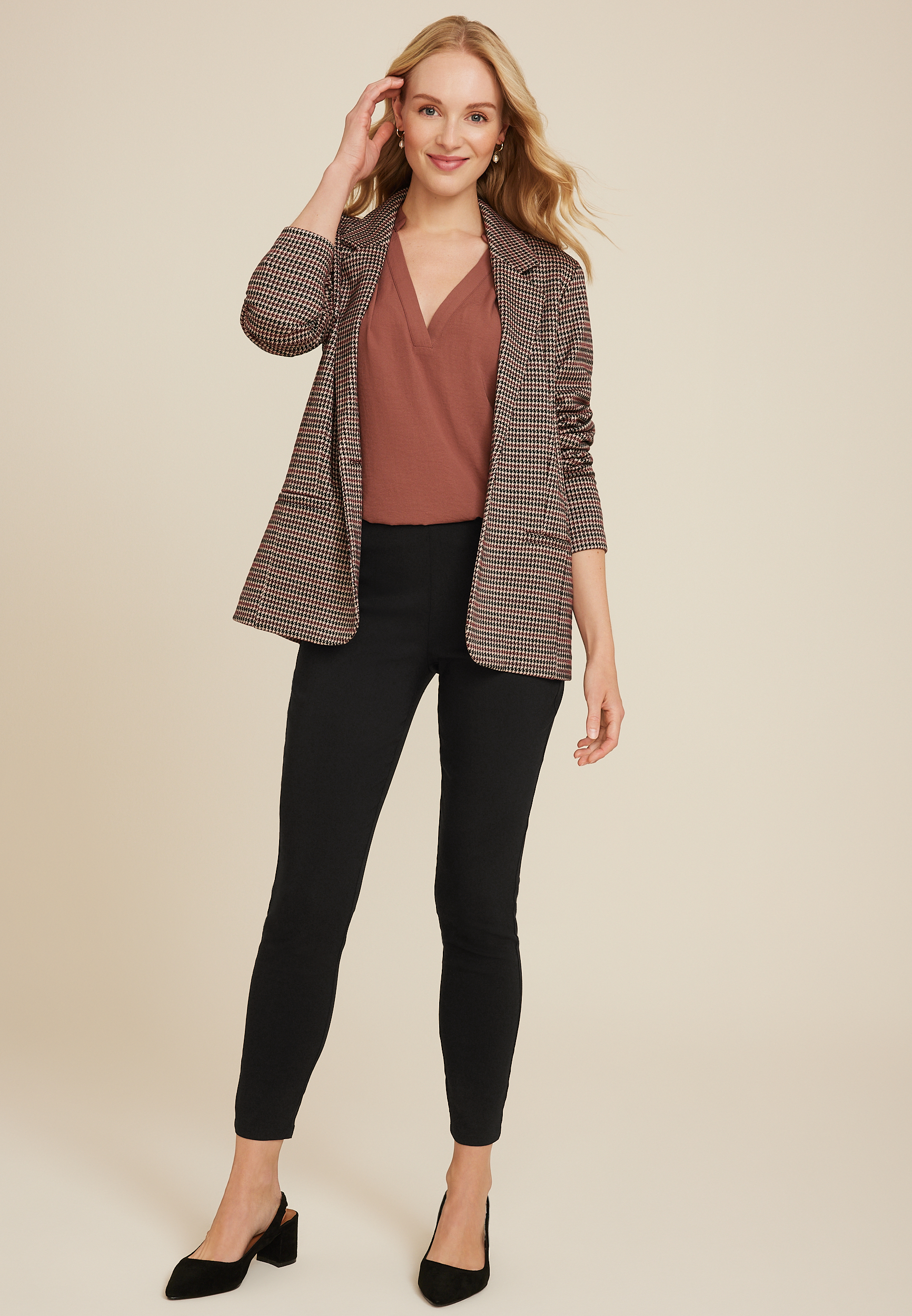 Bengaline Mid Rise Side Zip Skinny Pant, C106, large
