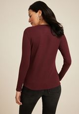 24/7 Ada Ribbed Long Sleeve Tee, C9735, small