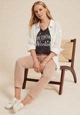 May Contain Alcohol Graphic Tee, BLACK, small