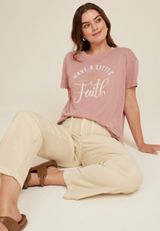 Have A Little Faith Relaxed Fit Graphic Tee, C3343, small