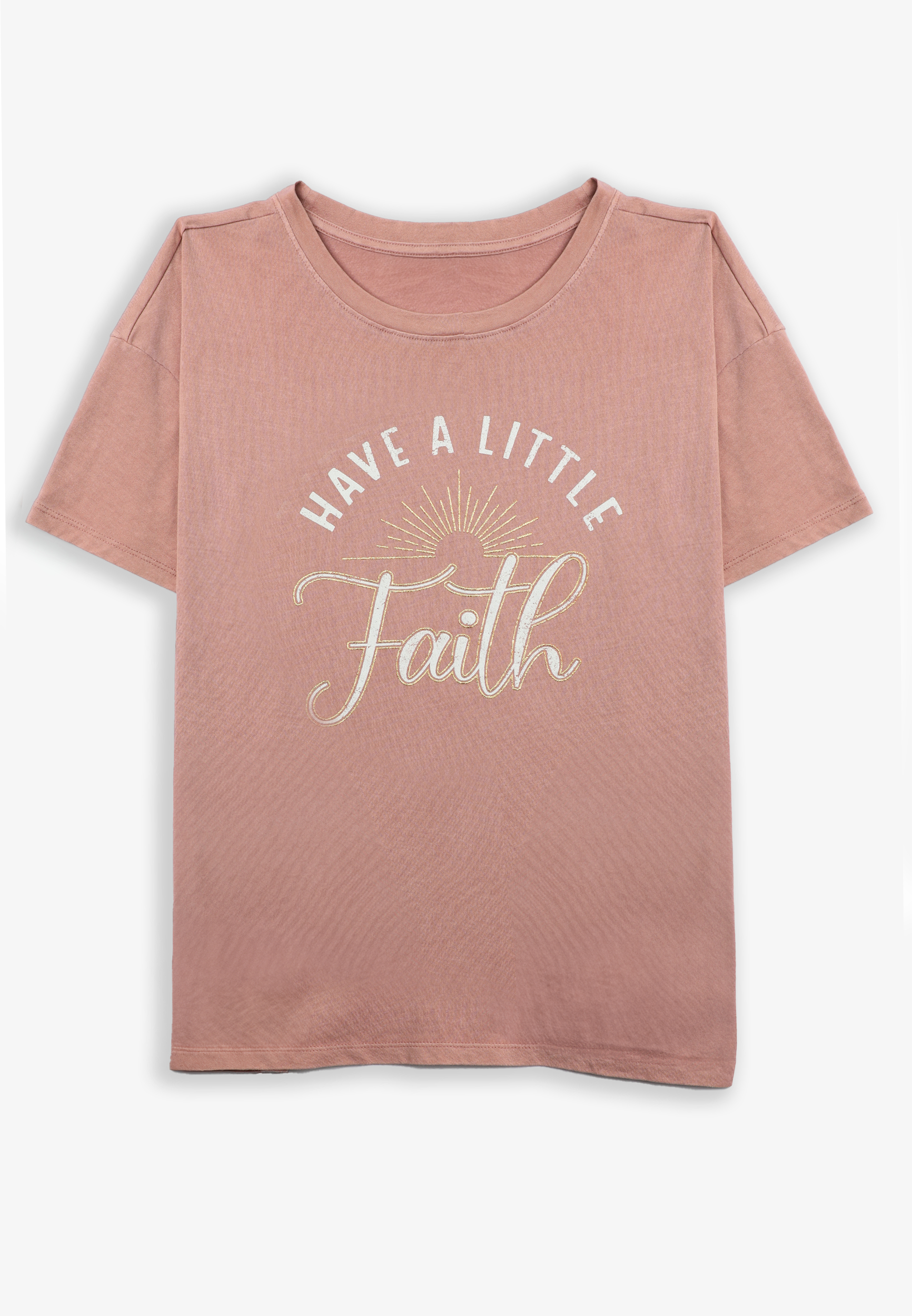 Have A Little Faith Relaxed Fit Graphic Tee, C3343, large