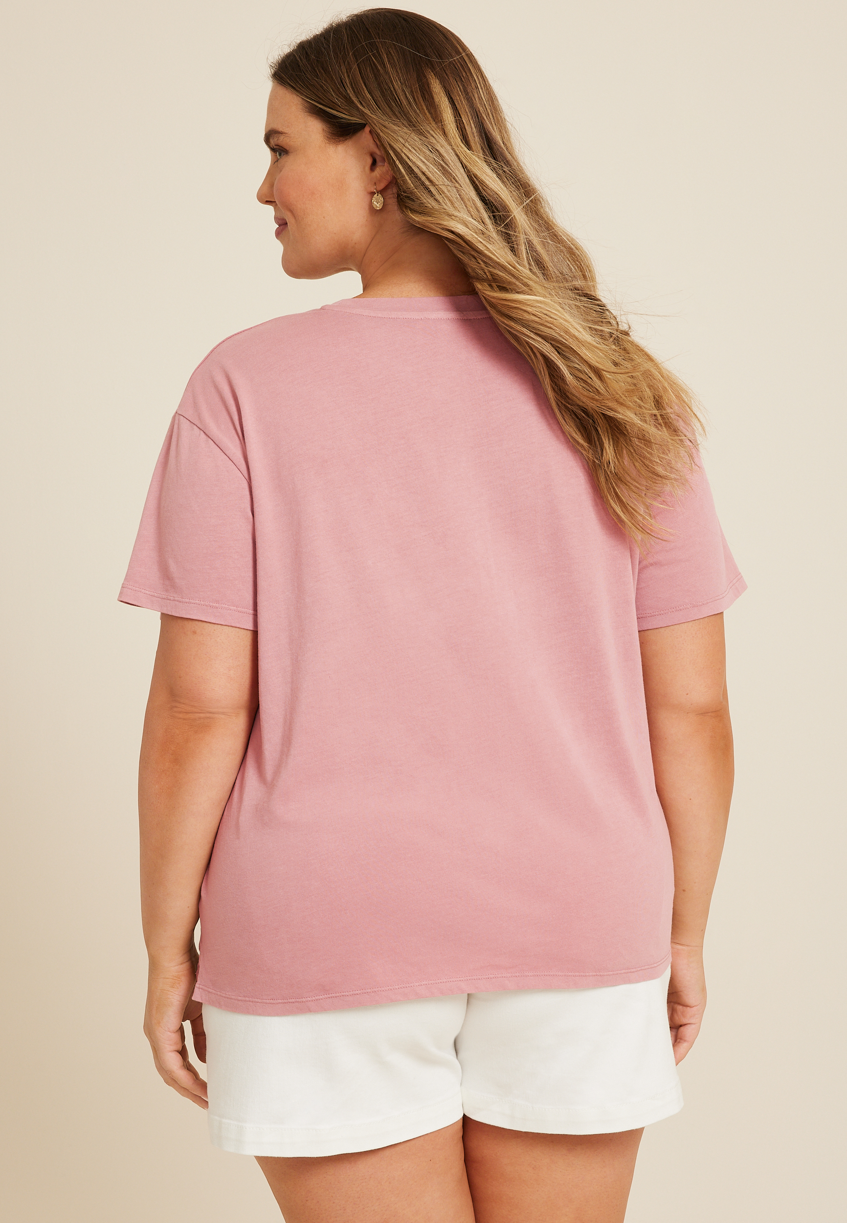 Plus Size Have A Little Faith Relaxed Fit Graphic Tee, C3343, large