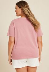 Plus Size Have A Little Faith Relaxed Fit Graphic Tee, C3343, small