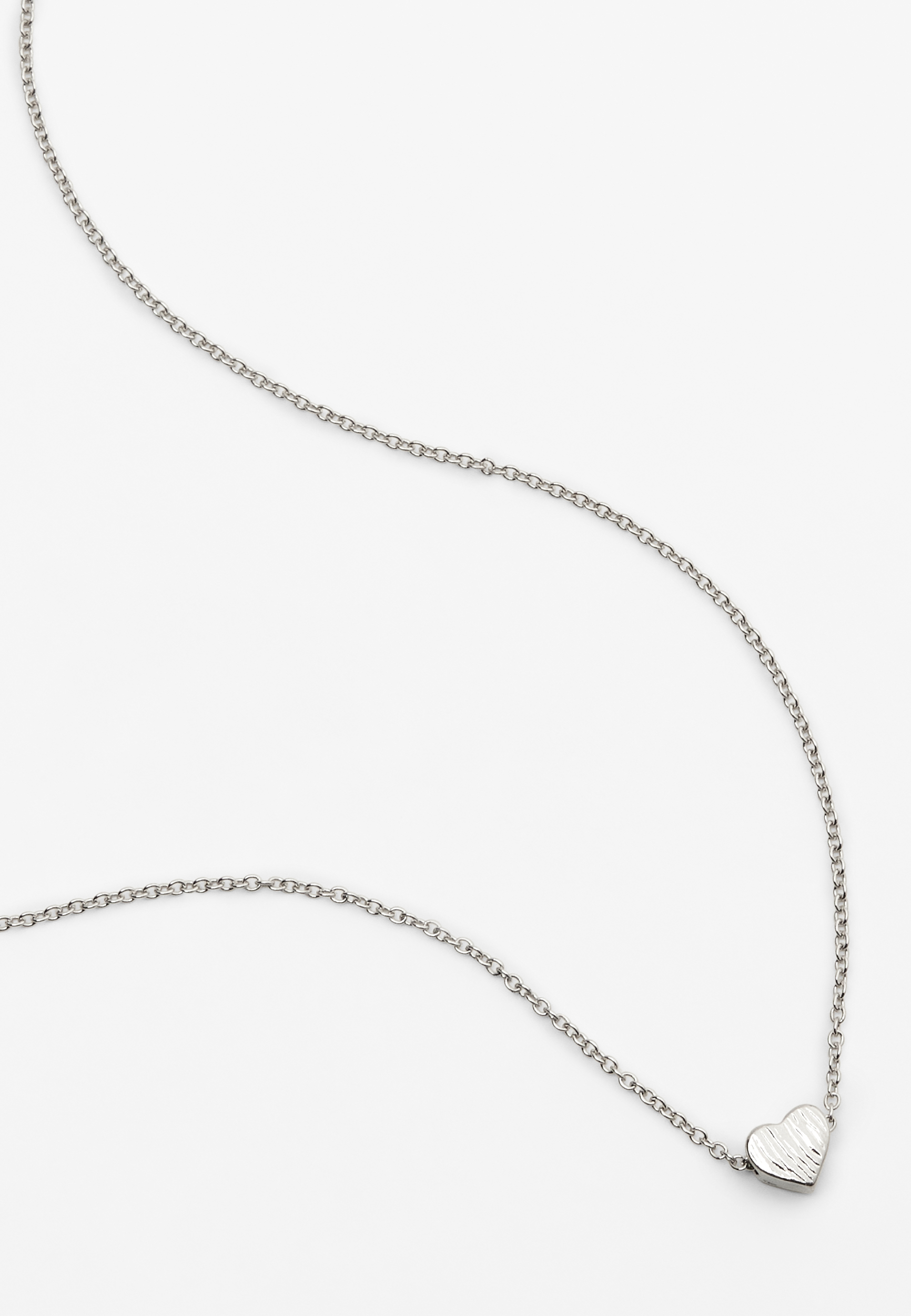 Silver Dainty Heart Necklace