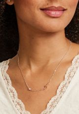 Silver Horizontal Cross Necklace, C7386, small