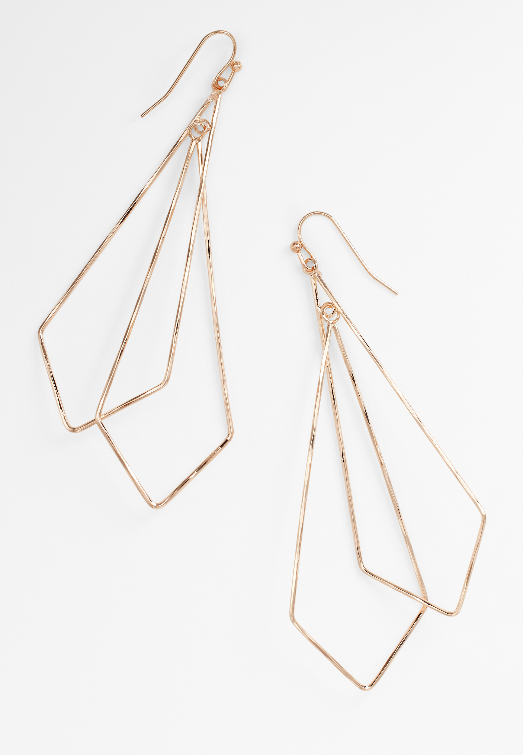 Rose Gold Drop Earrings