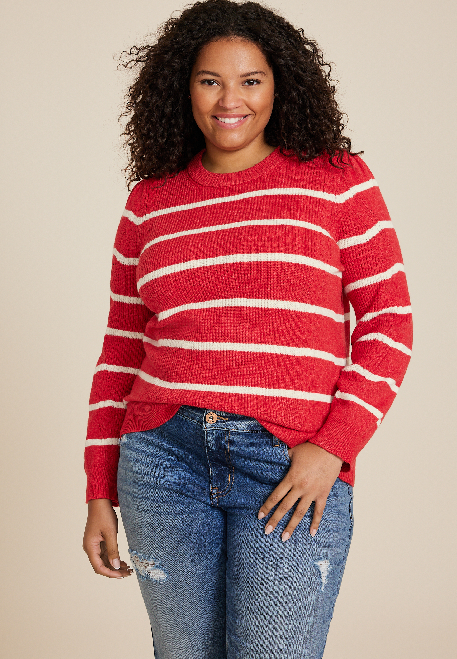 Red Plus Size Sweaters Cardigans maurices