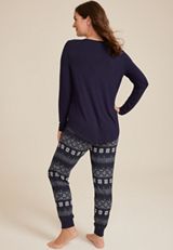 Lets Hibernate Graphic Tee And Jogger Pajama Set, C1943, small