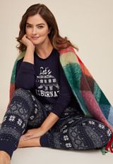 Lets Hibernate Graphic Tee And Jogger Pajama Set, C1943, small