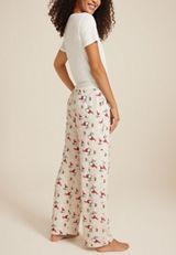 Snoopy Hacci Wide Leg Pajama Pants, C6815, small