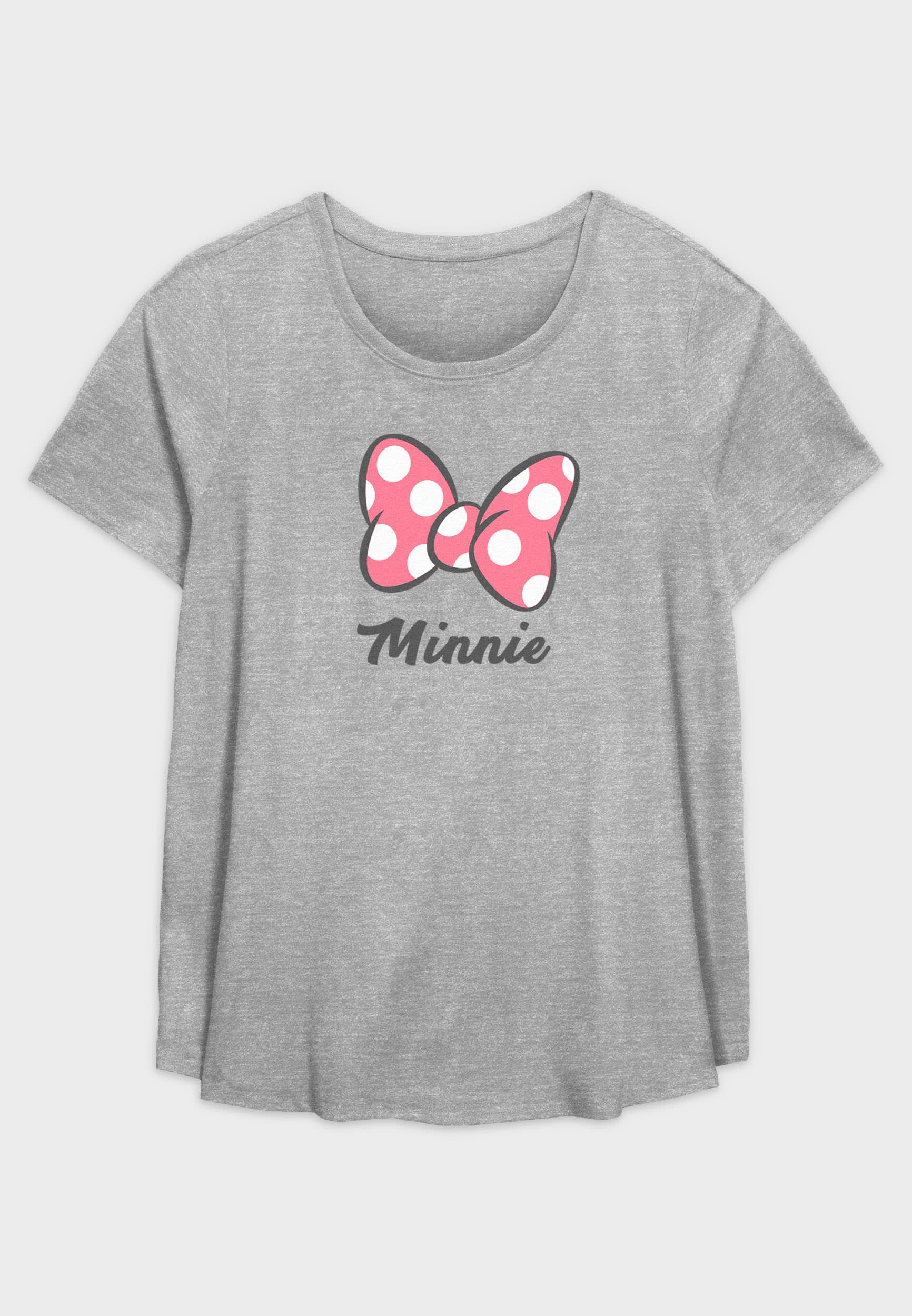 Fifth Sun Plus Minnie Mouse Bow Graphic Tee