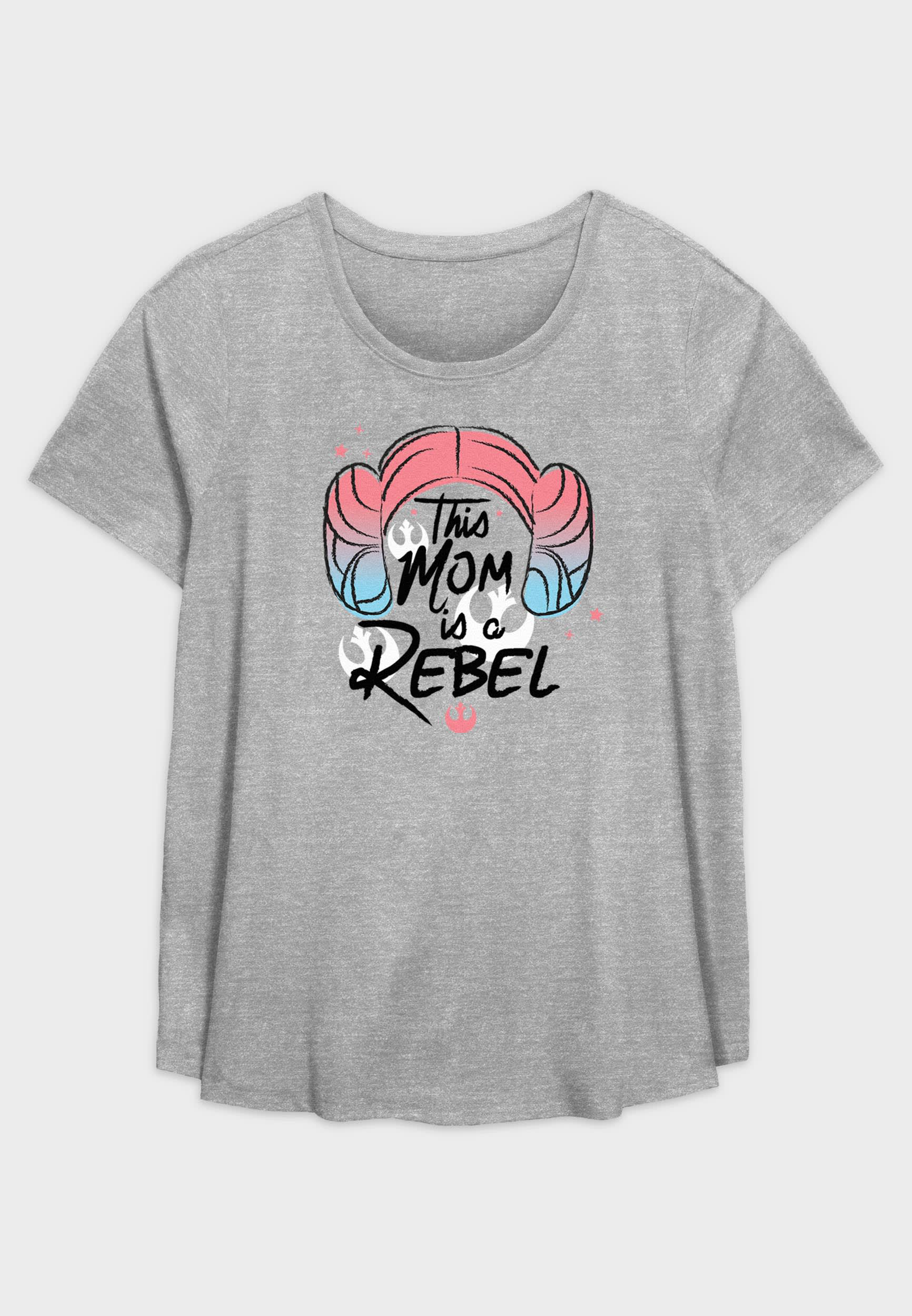 Fifth Sun Plus Star Wars Mom Is a Rebel Graphic Tee