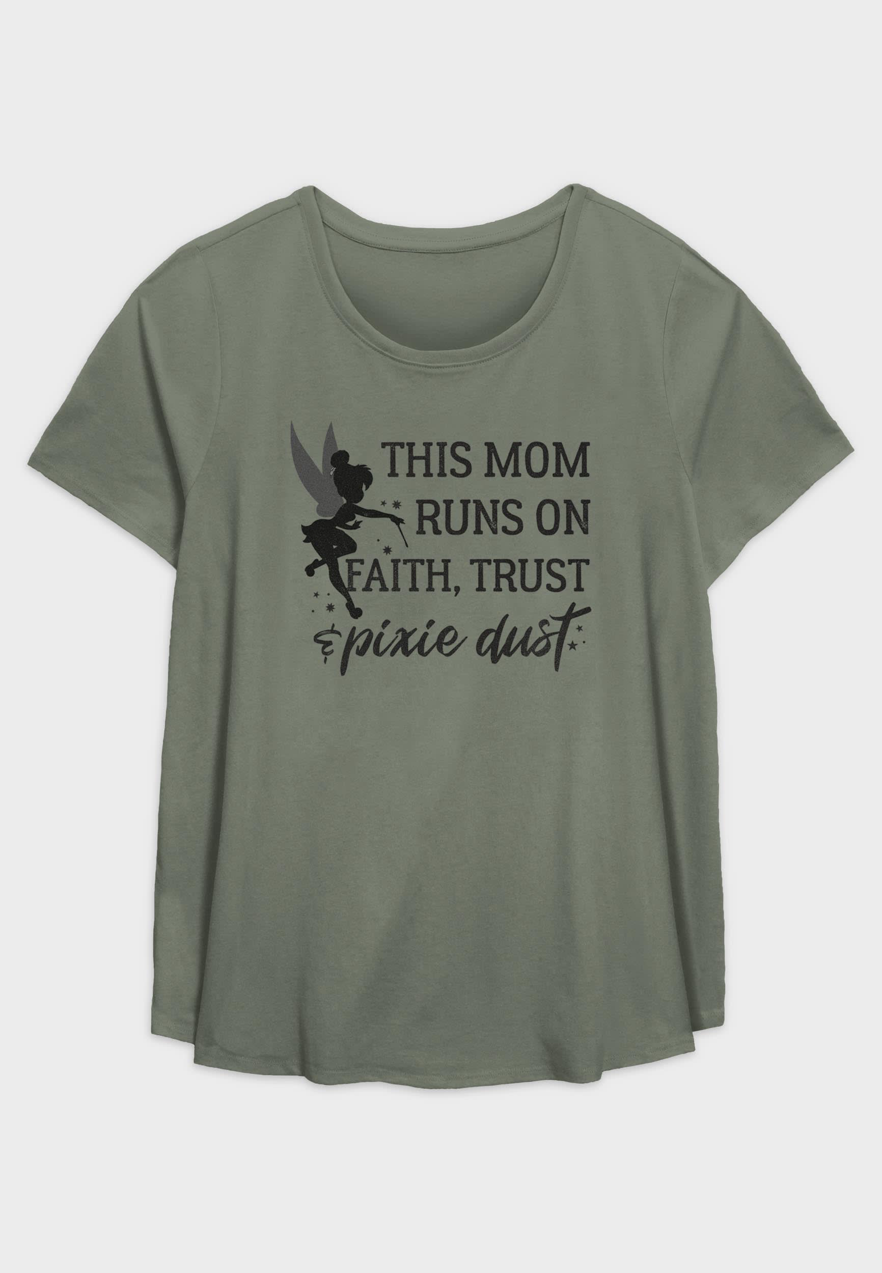 Fifth Sun Plus Size Peter Pan Mom Graphic Tee