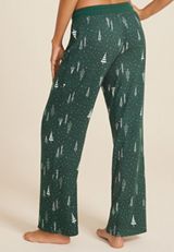 Winter Tree Hacci Wide Leg Pajama Pants, C3409, small