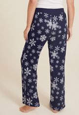Snowflake Hacci Wide Leg Pajama Pants, C1772, small