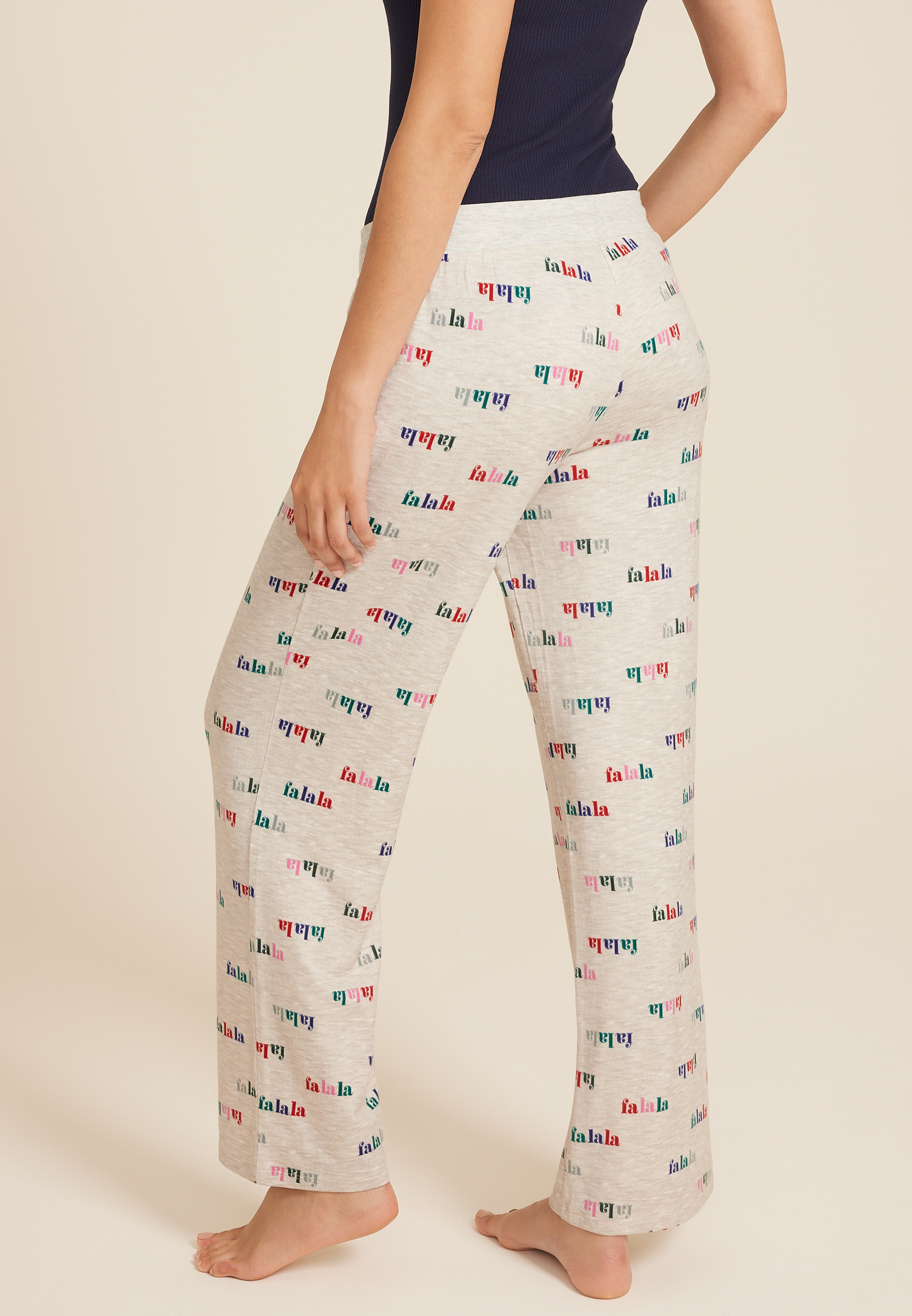 Fa La La Hacci Wide Leg Pajama Pants, C1524, large