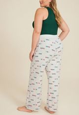 Plus Size Fa La La Hacci Wide Leg Pajama Pants, C1524, small