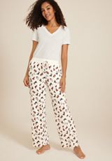 Holiday Pets Hacci Wide Leg Pajama Pants, C2754, small