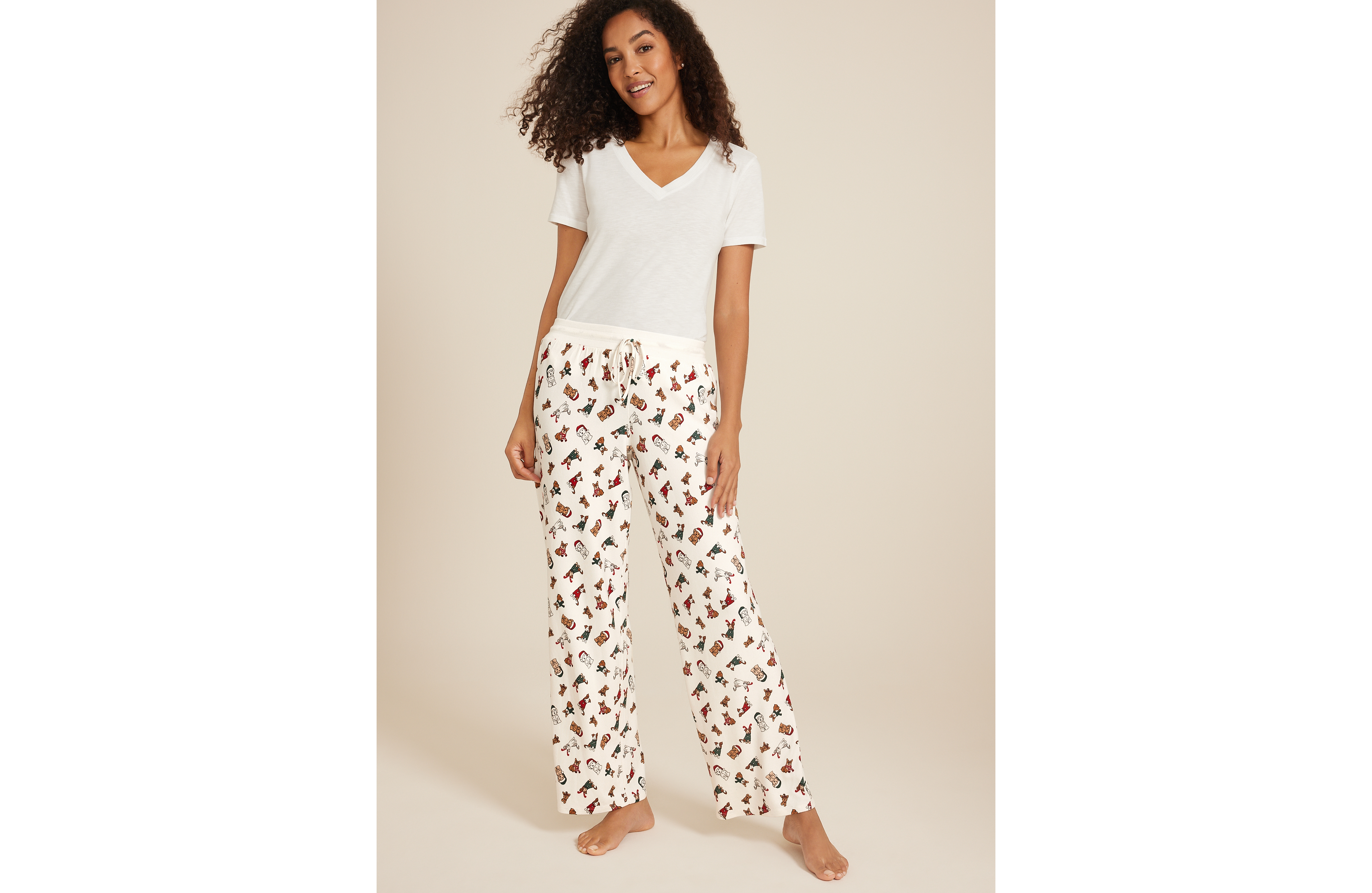 Holiday Pets Hacci Wide Leg Pajama Pants