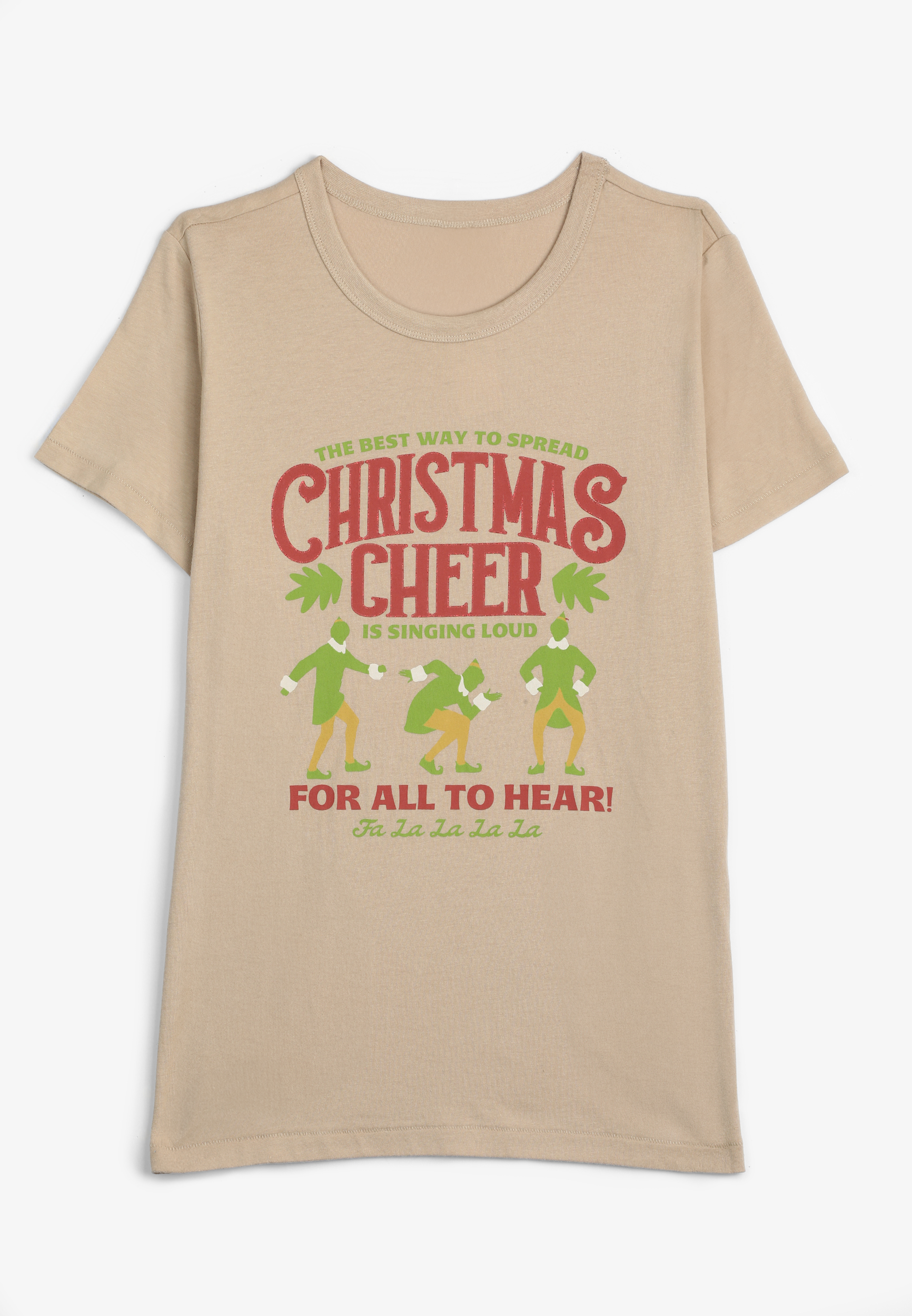 ELF Christmas Cheer Classic Fit Graphic Tee, C121, large
