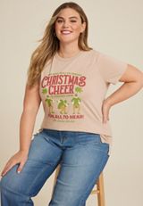 Plus Size ELF Christmas Cheer Classic Fit Graphic Tee, C121, small
